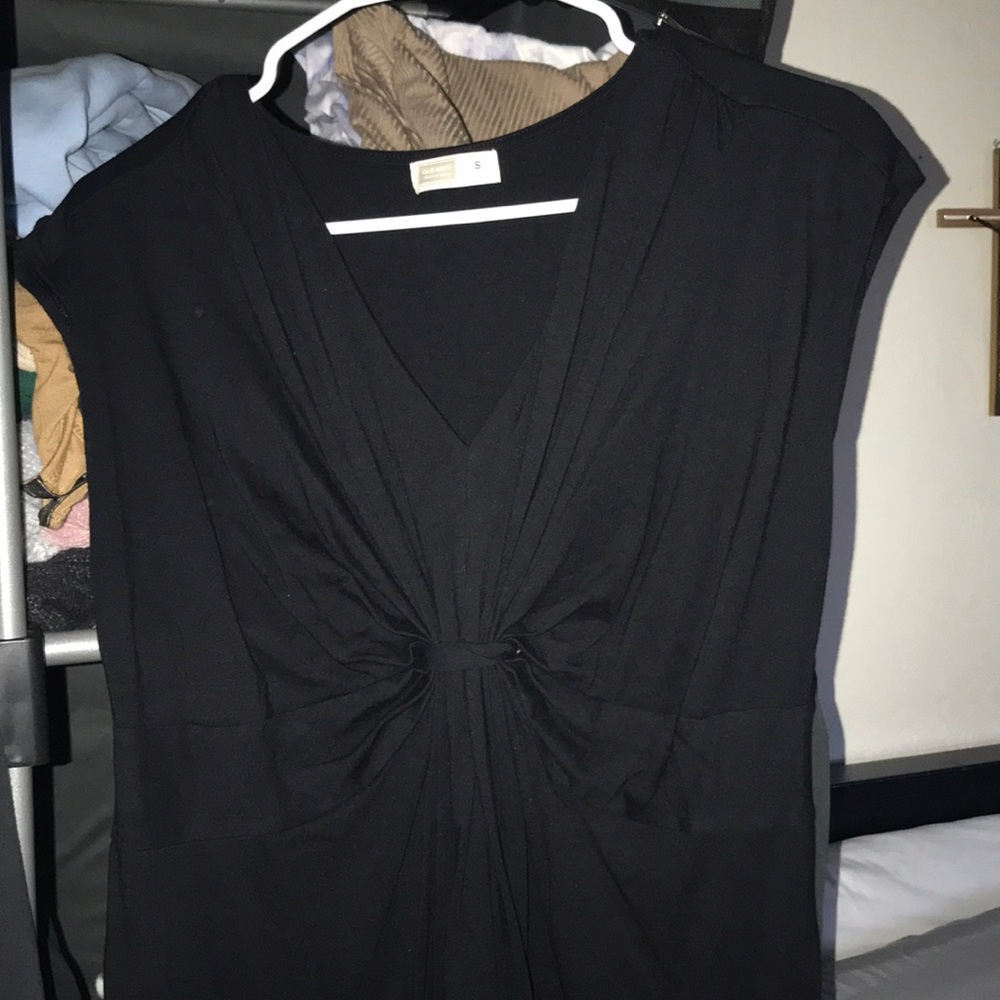 BLACK MATERNITY DRESS